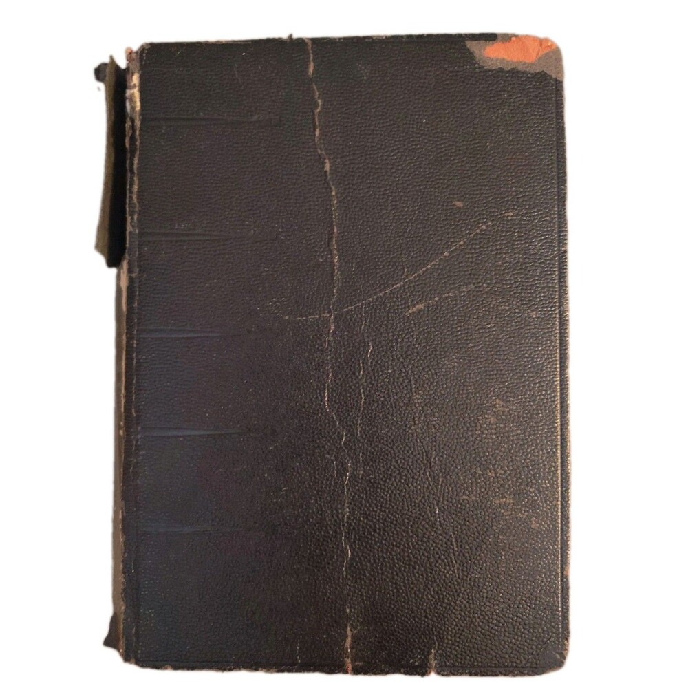 Vintage Benziger Brothers Catholic Holy Bible Leather Douay Confraternity Spine